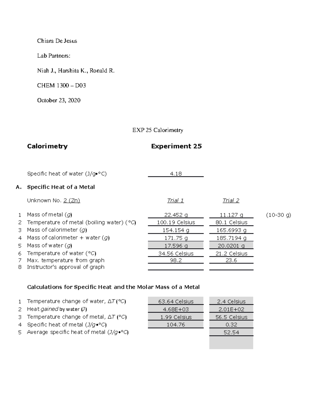 39 chemistry worksheet heat and calorimetry problems Worksheet Master