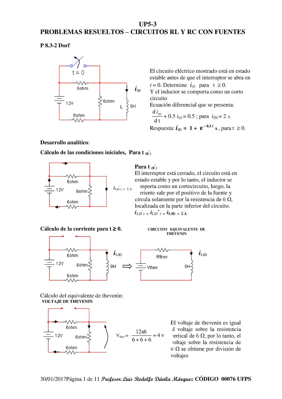 Ejercicios Resueltos De AnÁlisis De Circuitos I Parte 1 5397