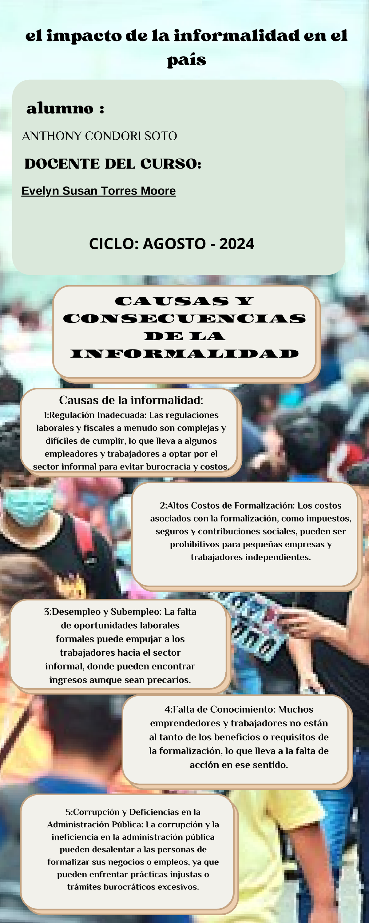 El impacto de la informalidad en el país - país alumno : ANTHONY ...