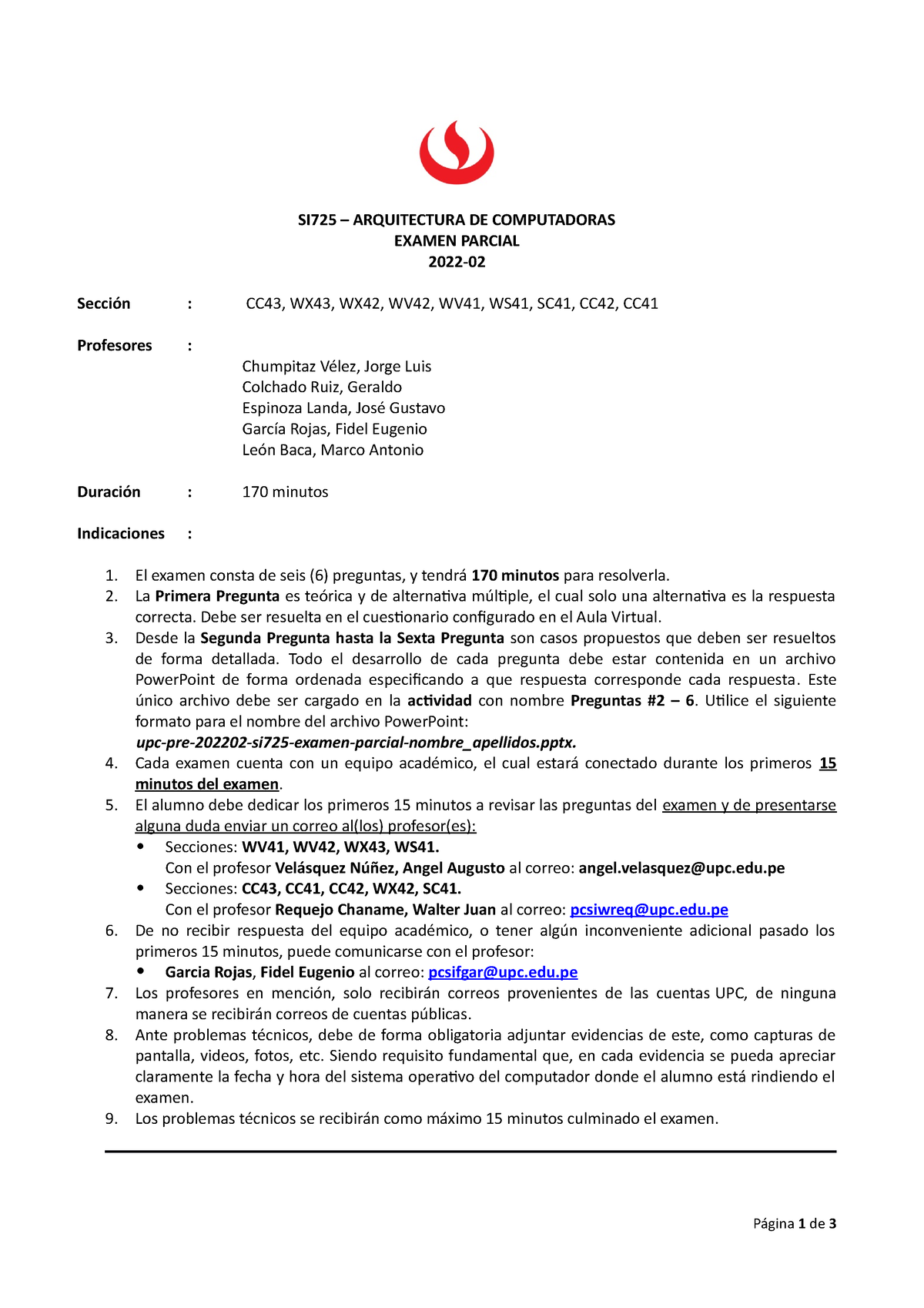 Examen Parcial Arquitectura Computadoras Si Arquitectura