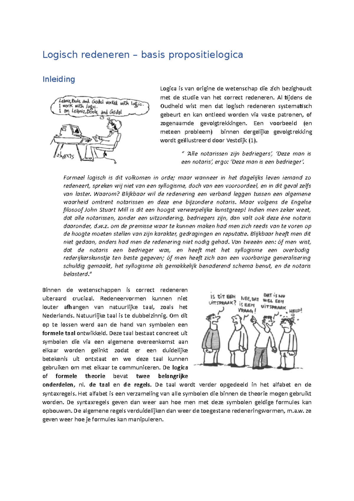 1 Logisch Redeneren Met Ingevulde Oef - Logisch Redeneren – Basis ...