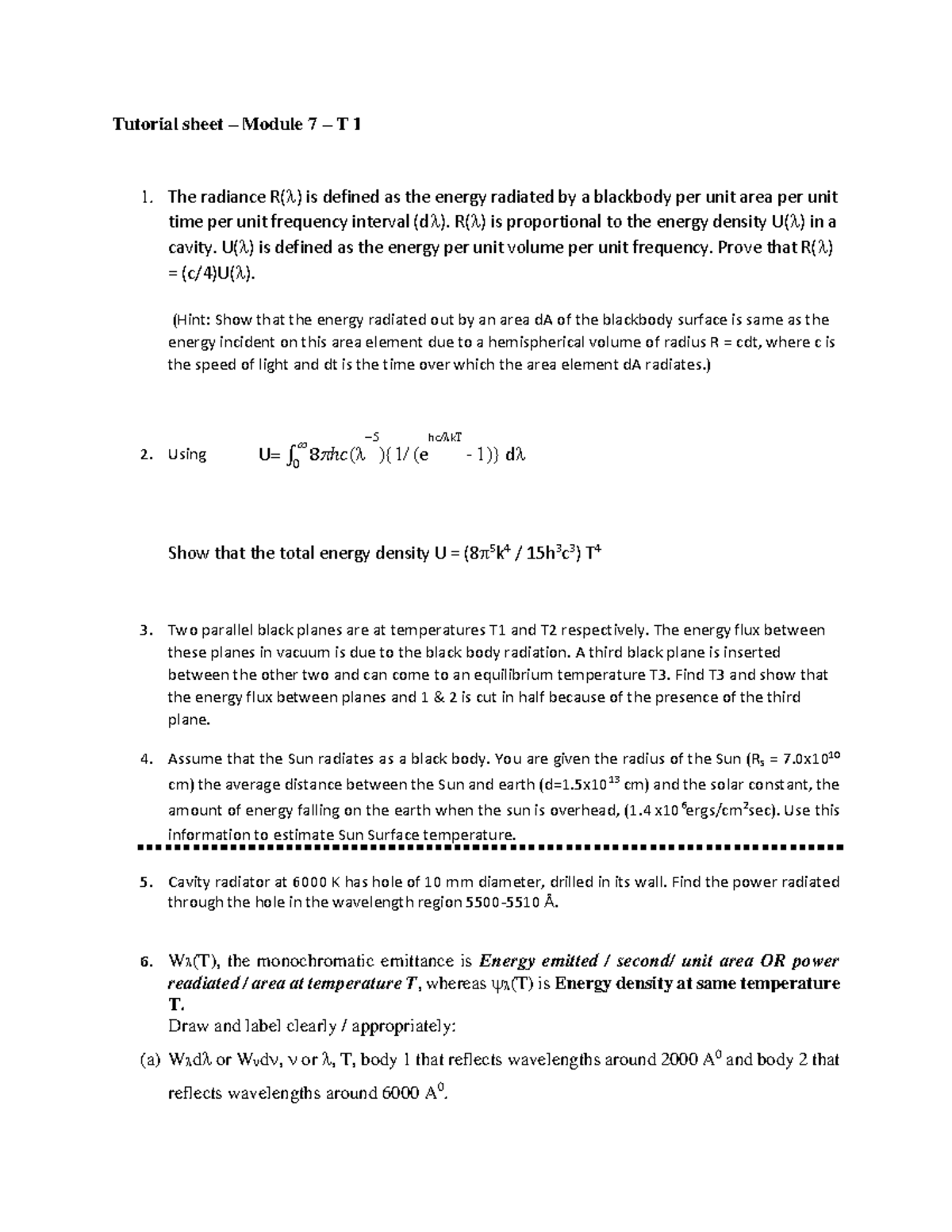 tutorial-sheet-1-the-radiance-r-is-defined-as-the-energy-radiated