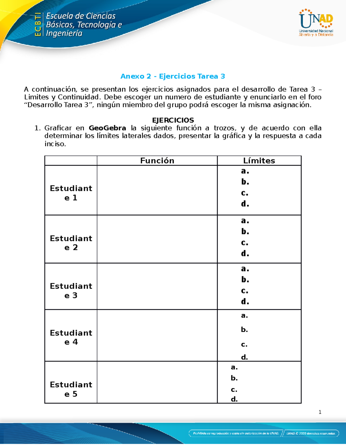 Anexo 2 - Ejercicios Tarea 3 - Anexo 2 - Ejercicios Tarea 3 A ...