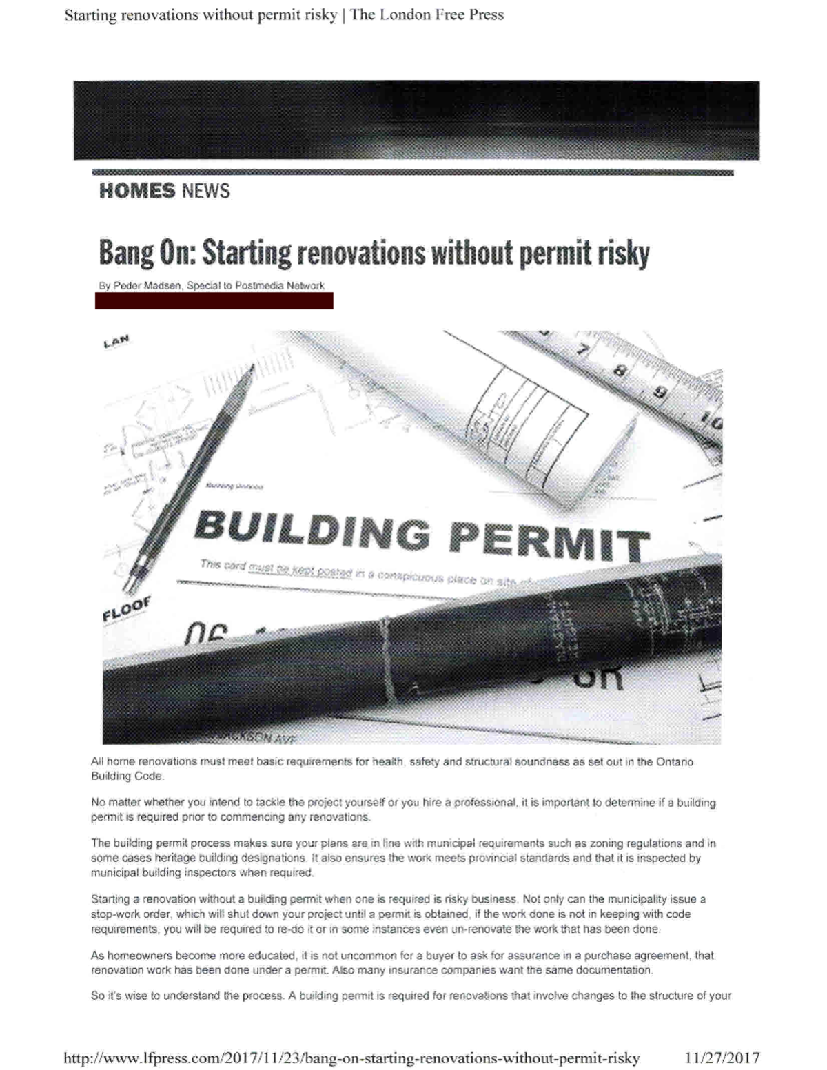 On Line Assignment LFP Article – Online Assignment (Building Permits ...