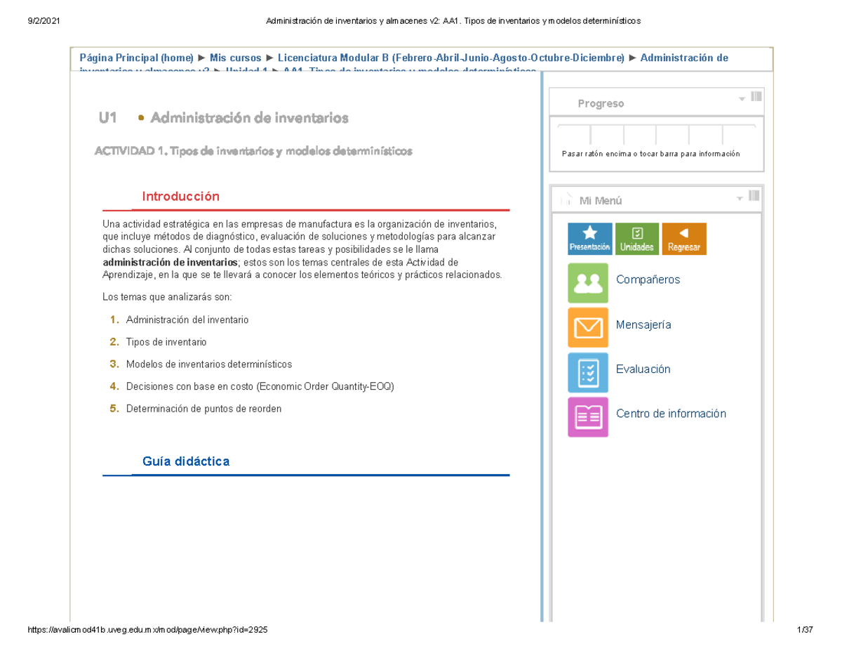 Administración de inventarios y almacenes v2 AA1. Tipos de inventarios ...