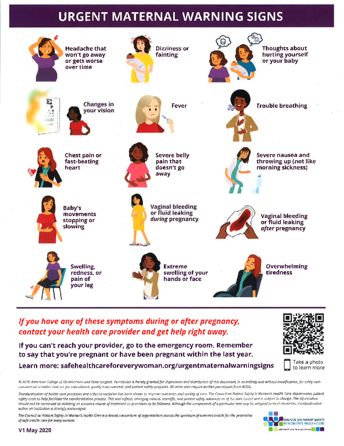 PP early warning signs handout-1 - URGENT MATERNAL WARNING SIGNS ...