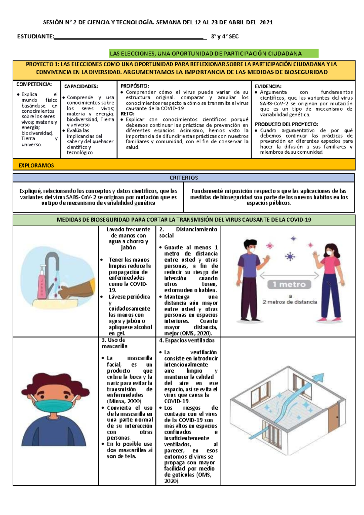 3y4 sem 2 Argumentamos la importancia - SESIÓN N° 2 DE CIENCIA Y ...