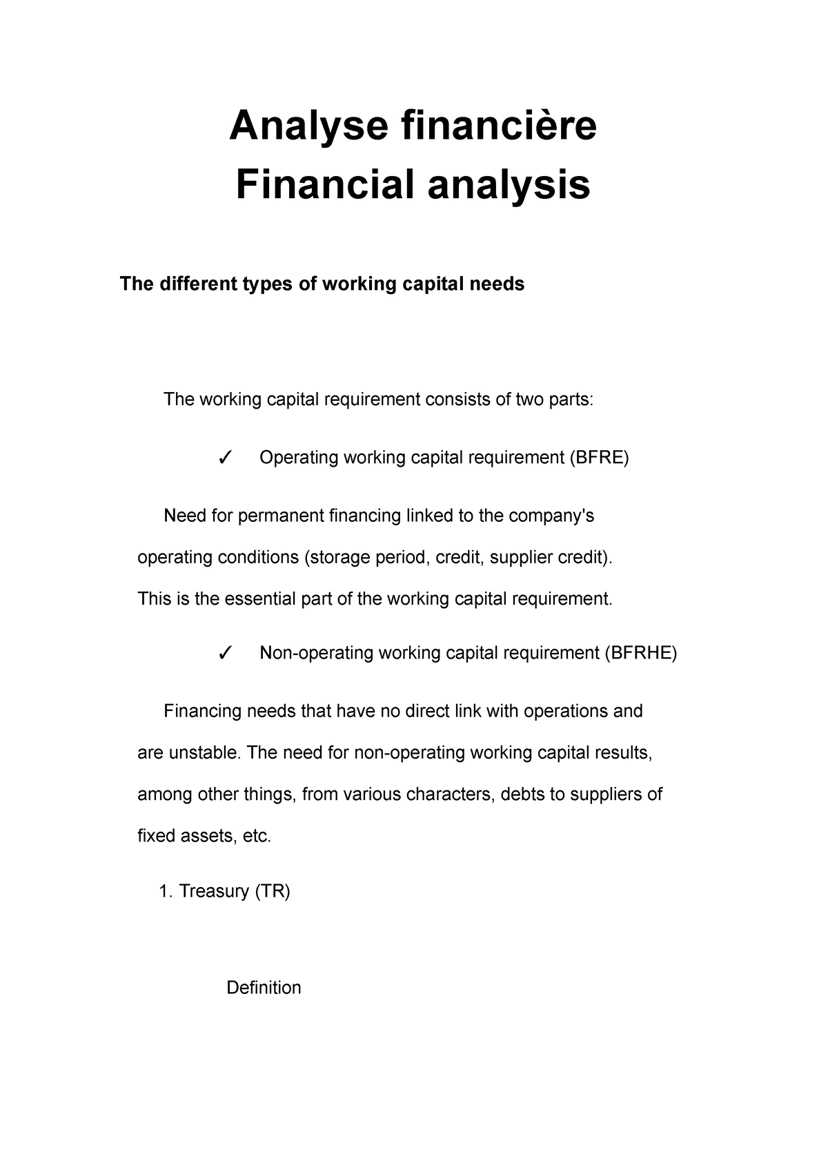 Analyse Financière Méthodes D'analyse Financière.2 - Analyse Financière ...