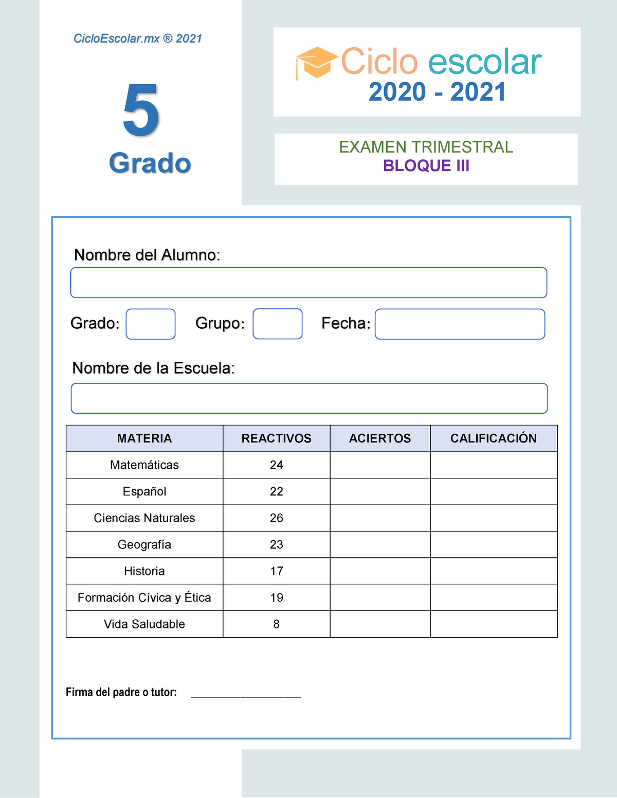 Examen Trimestral Bloque Cuarto Grado Ciclo Escolar Porn Sex Picture