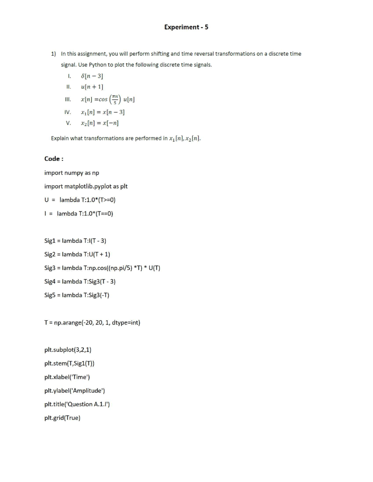 Exp-05 - Python Programming Lab - Studocu