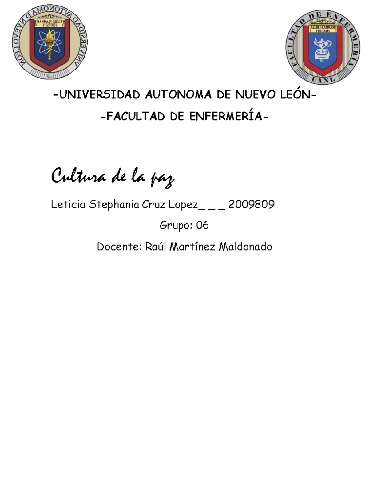 4 - evidencia 4 - UNIVERSIDAD AUTONOMA DE NUEVO LEÓN- FACULTAD DE ...