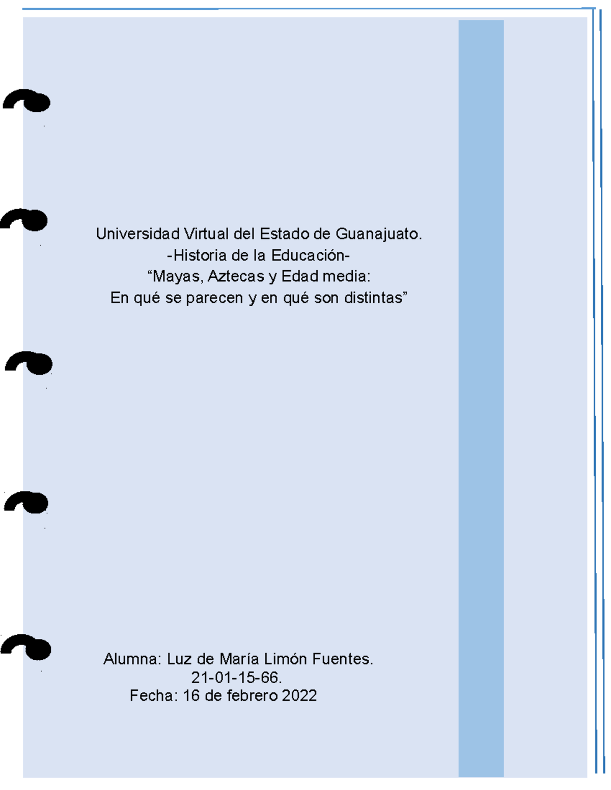 Limón Luzdemaría R3 U2 - Trabajos - Universidad Virtual del Estado de ...