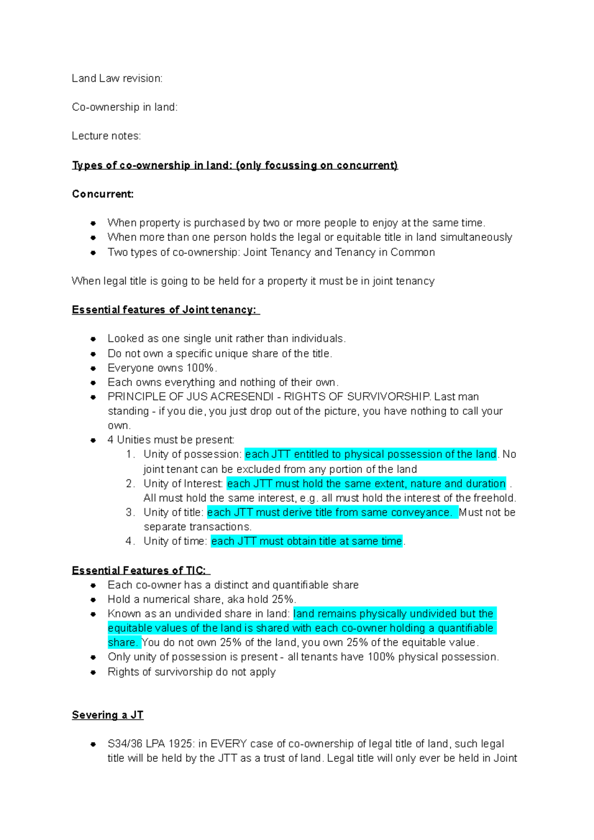 Land Law revision - Co-ownership - Land Law revision: Co-ownership in ...