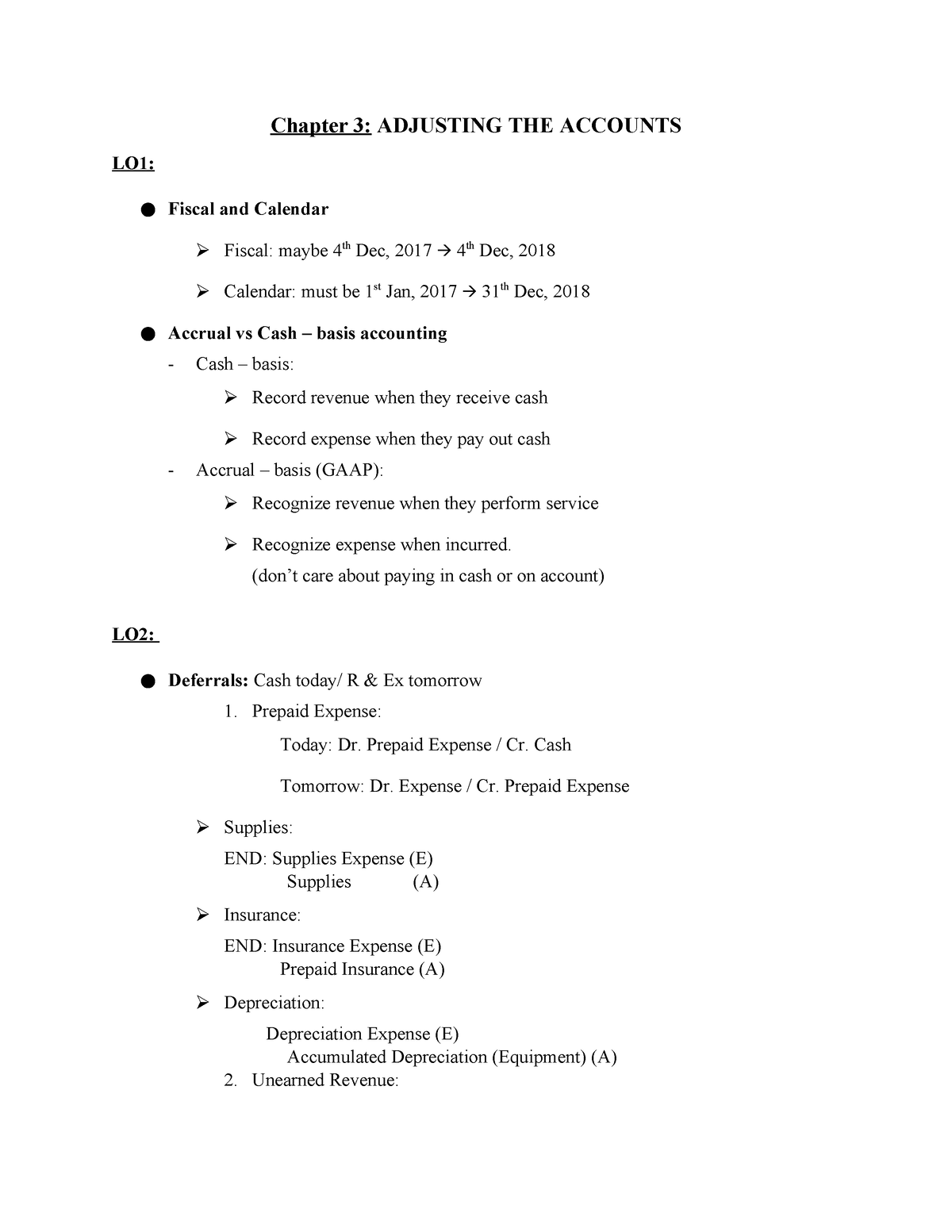 principles of accounting chapter 3 homework answers