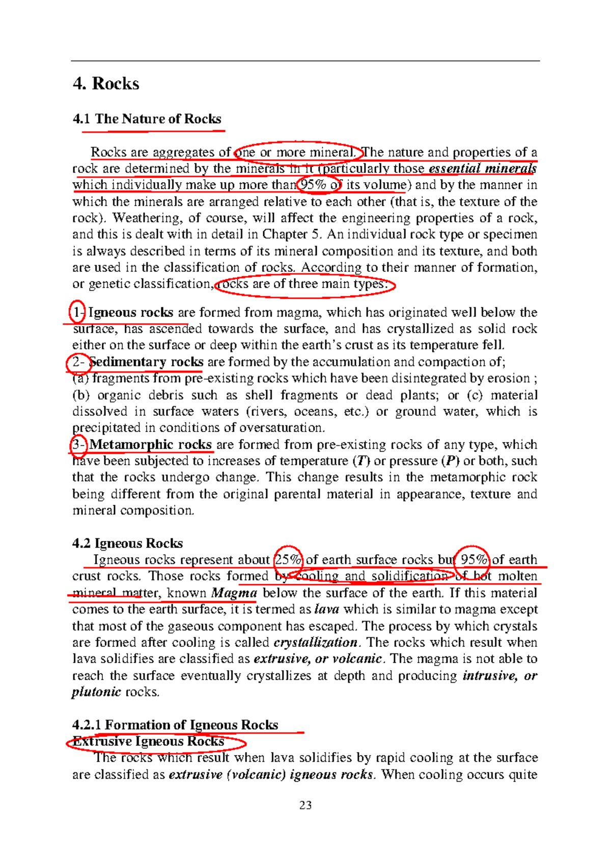 Chapter 4 Rocks (Self-reading) - 4. Rocks 4 The Nature of Rocks Rocks ...