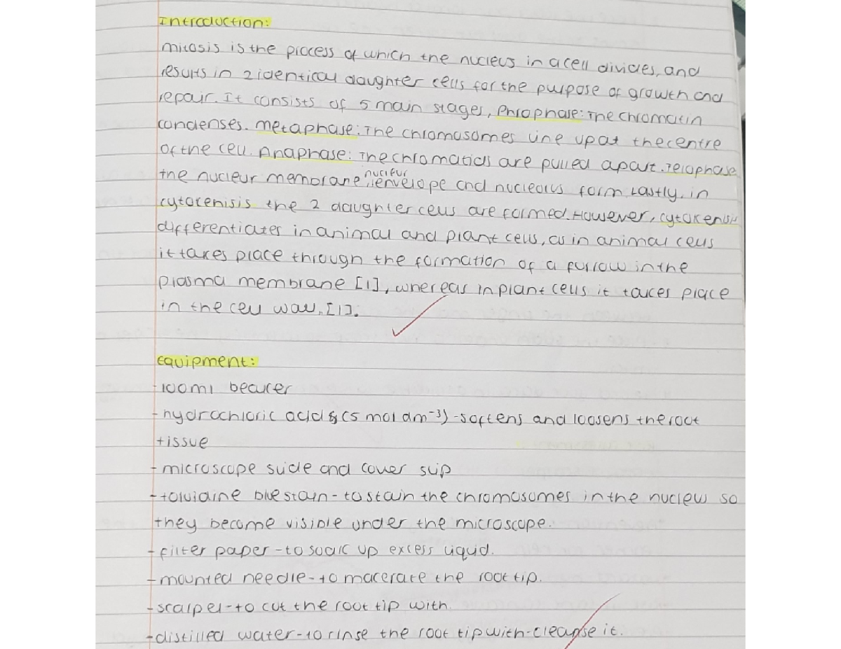 a level biology rp 5 pg1 - Studocu