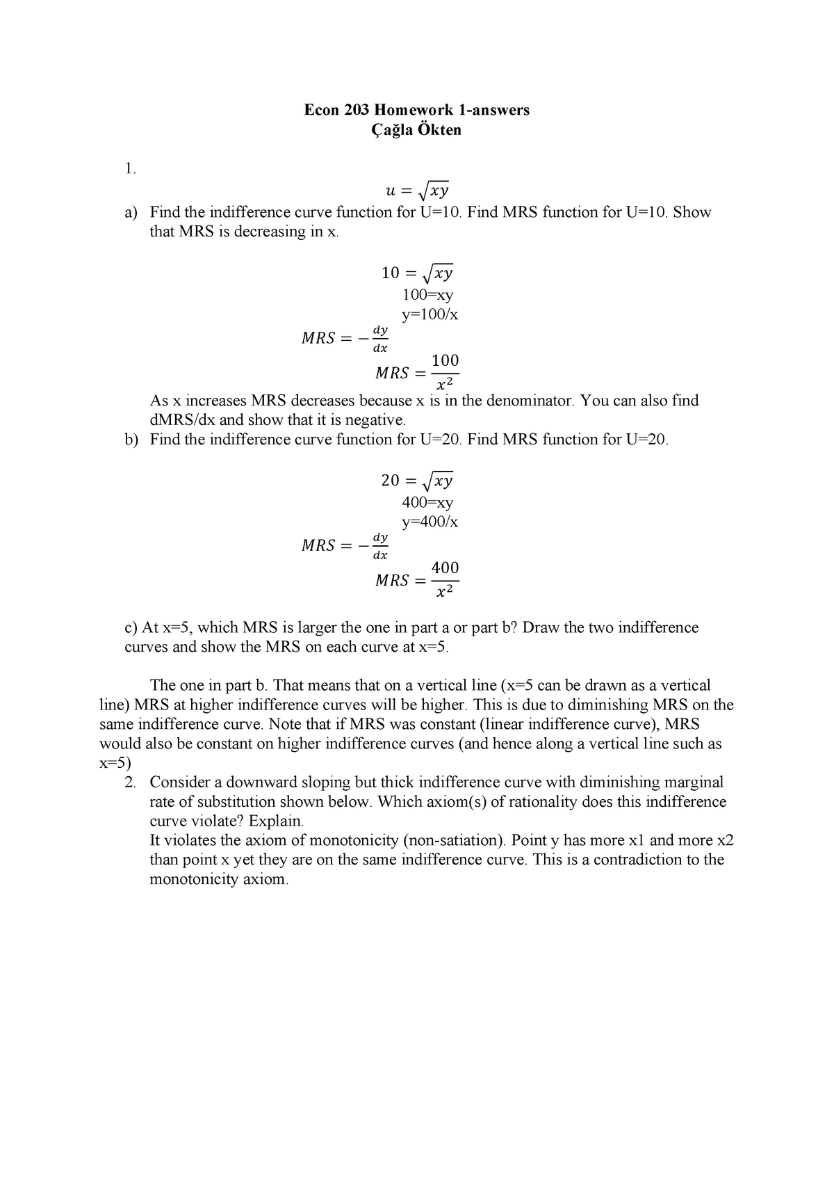 econ 203 homework 1