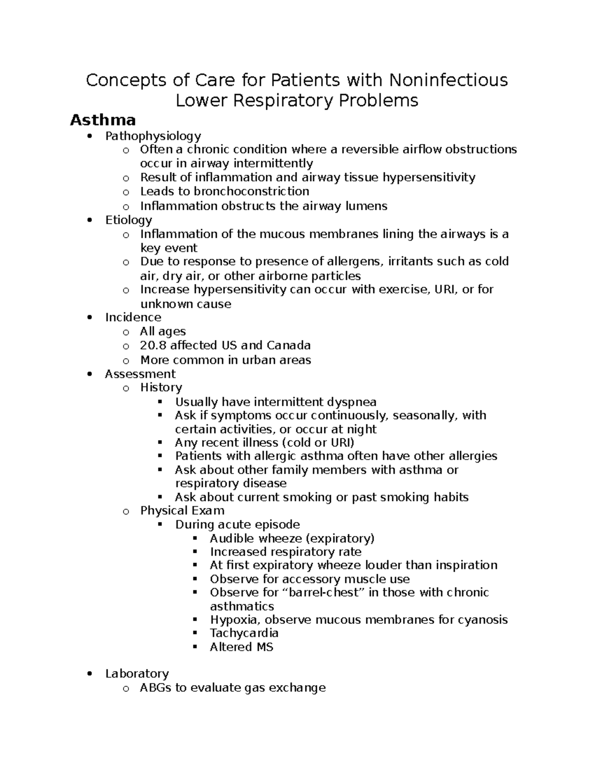 27-Concepts Of Care For Patients With Noninfectious Lower Respiratory ...