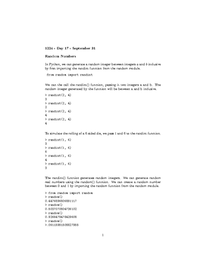 1224 Day 14 Object Oriented Programming - CSE 1224: Day 14 - Object ...