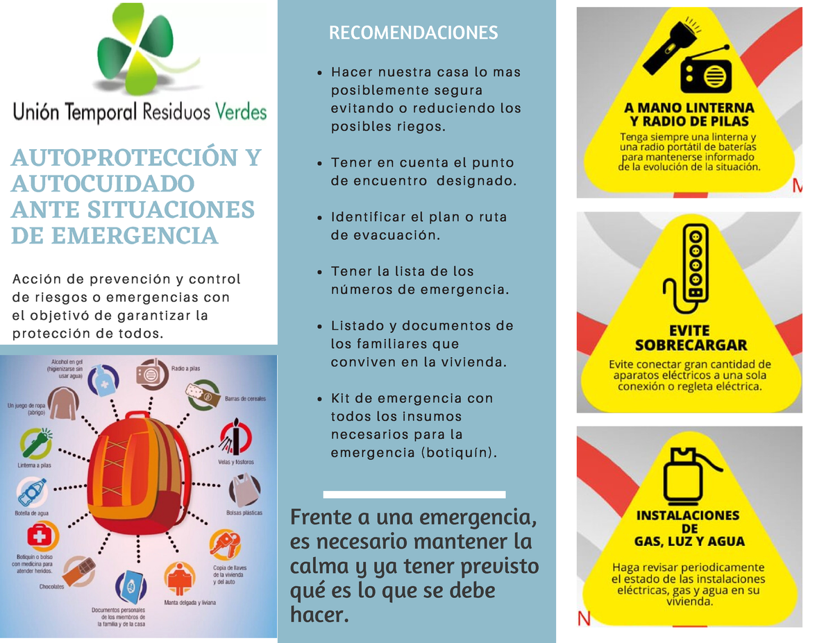 Folleto Material De Apoyo Para Prevención En Seguridad Y Salud En El Trabajo Hacer Nuestra 1412