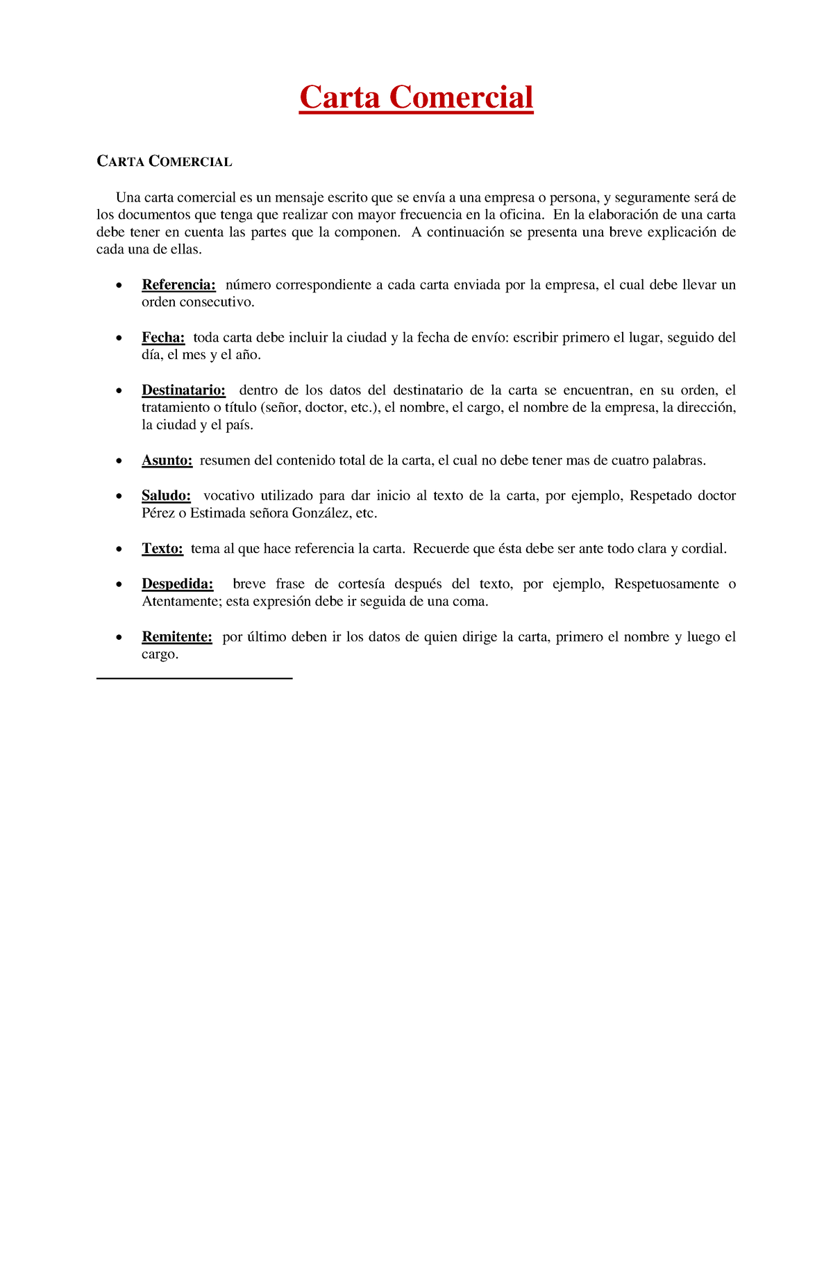 Actividad Cartas 1 Requerido Carta Comercial Carta Comercial Una Carta Comercial Es Un 5998