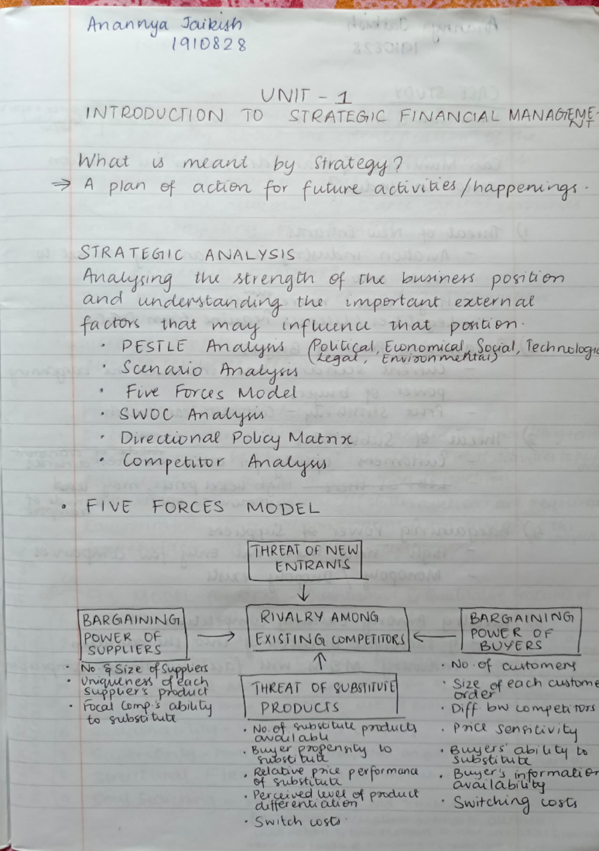 SFM Notes - BCom - BCom (Honours) - Studocu
