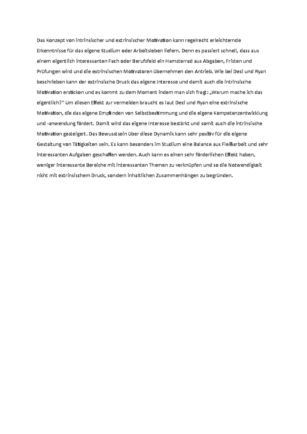 Reading Reaction 5 Lösung zur Aufgabe der Pflichtlektüre Das