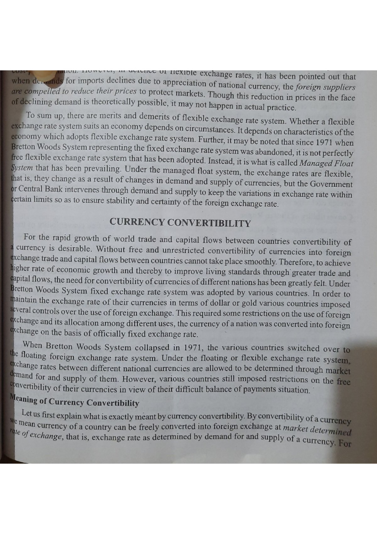 Currency convertibiity - Bachelor of Arts - Studocu
