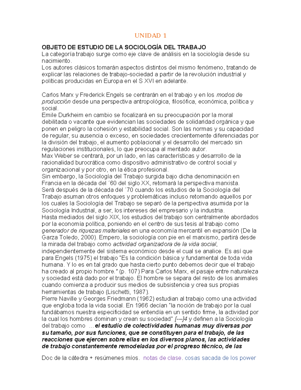 Apuntes Primer Parcial U1 Y U2 - UNIDAD 1 OBJETO DE ESTUDIO DE LA ...