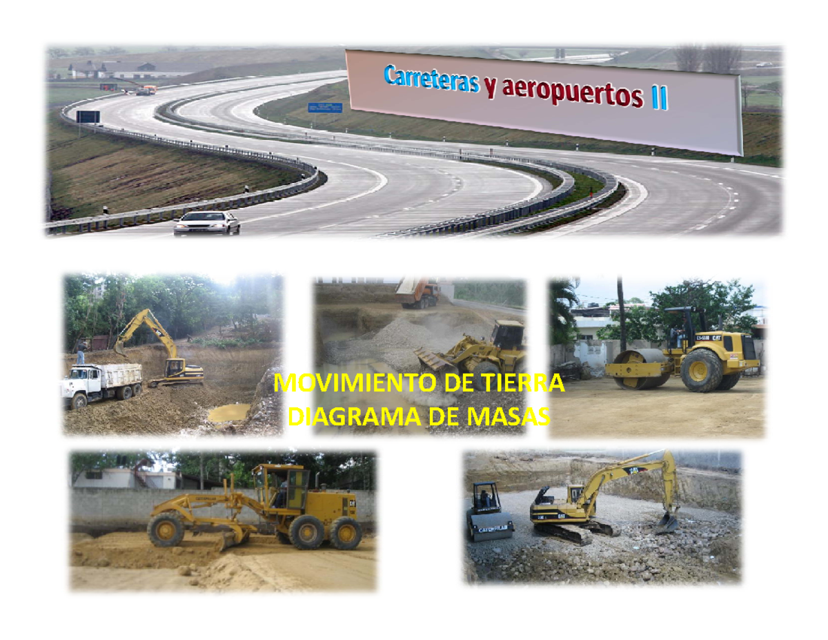 Carreteras y aeropuertos II: Movimiento de tierra - Diagrama de masas