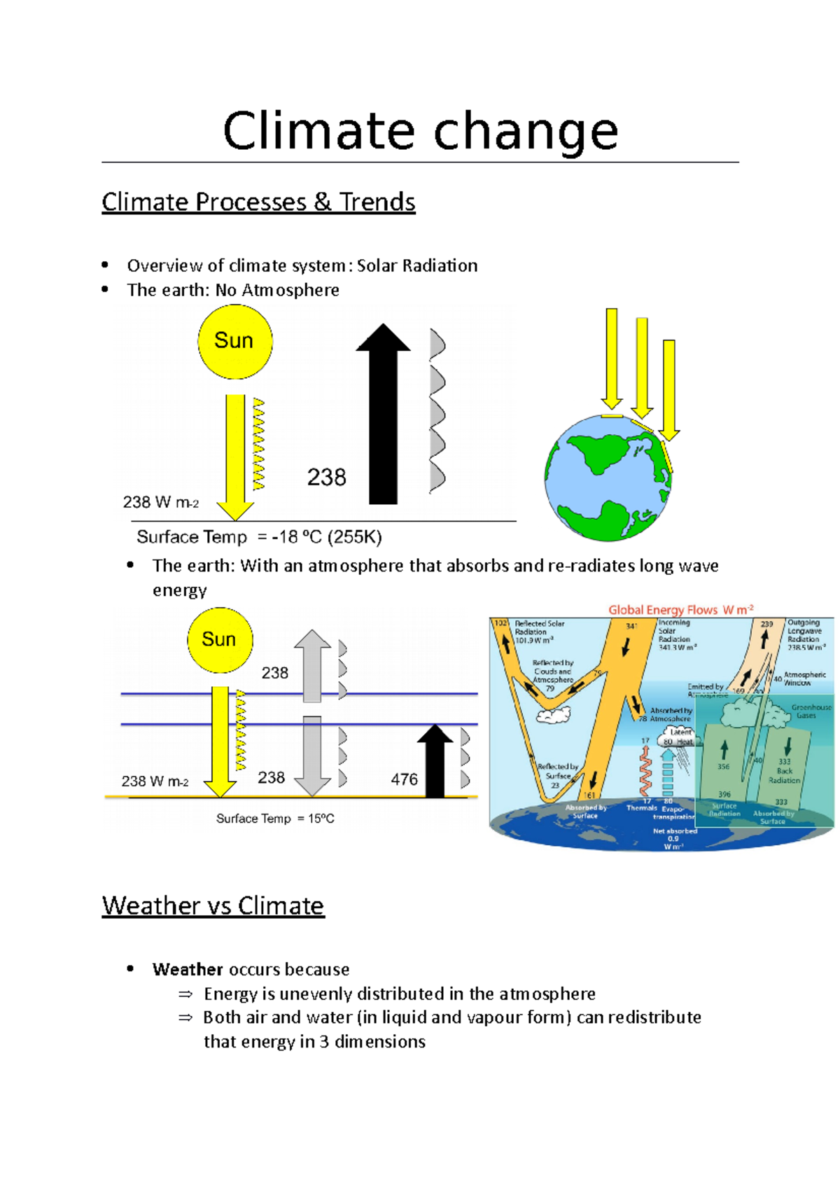 Climate change - Climate change Climate Processes & Trends Overview of ...