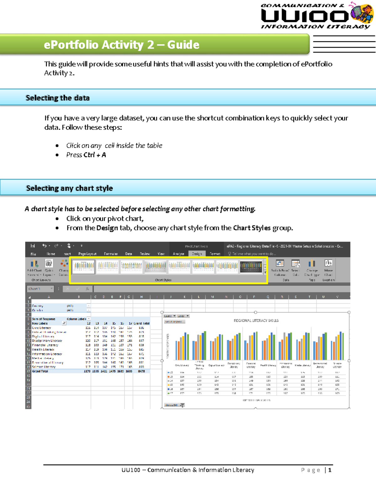 E Pa2 Guide - Hints And Tips - Uu100 – Communication & Information 