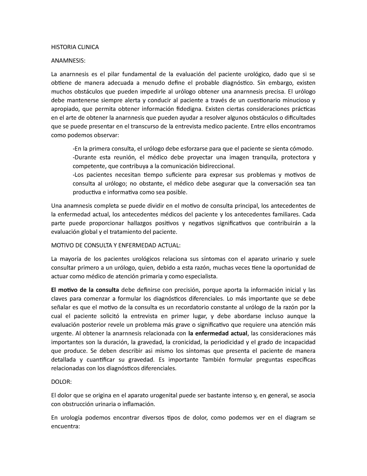 Tema 1 Historia Clinica Historia Clinica Anamnesis La Anarnnesis Es El Pilar Fundamental De 9559