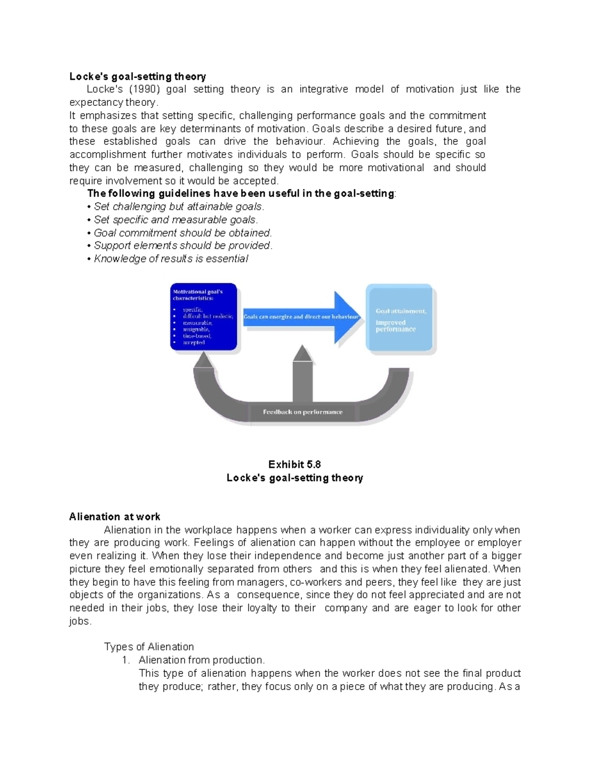 Human Behavior IN Organization Module 5 PT 2 - Locke's goal-setting ...