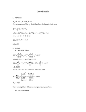 概统hw 4 - homework - Fall 2023 Probability Theory and Mathematical ...