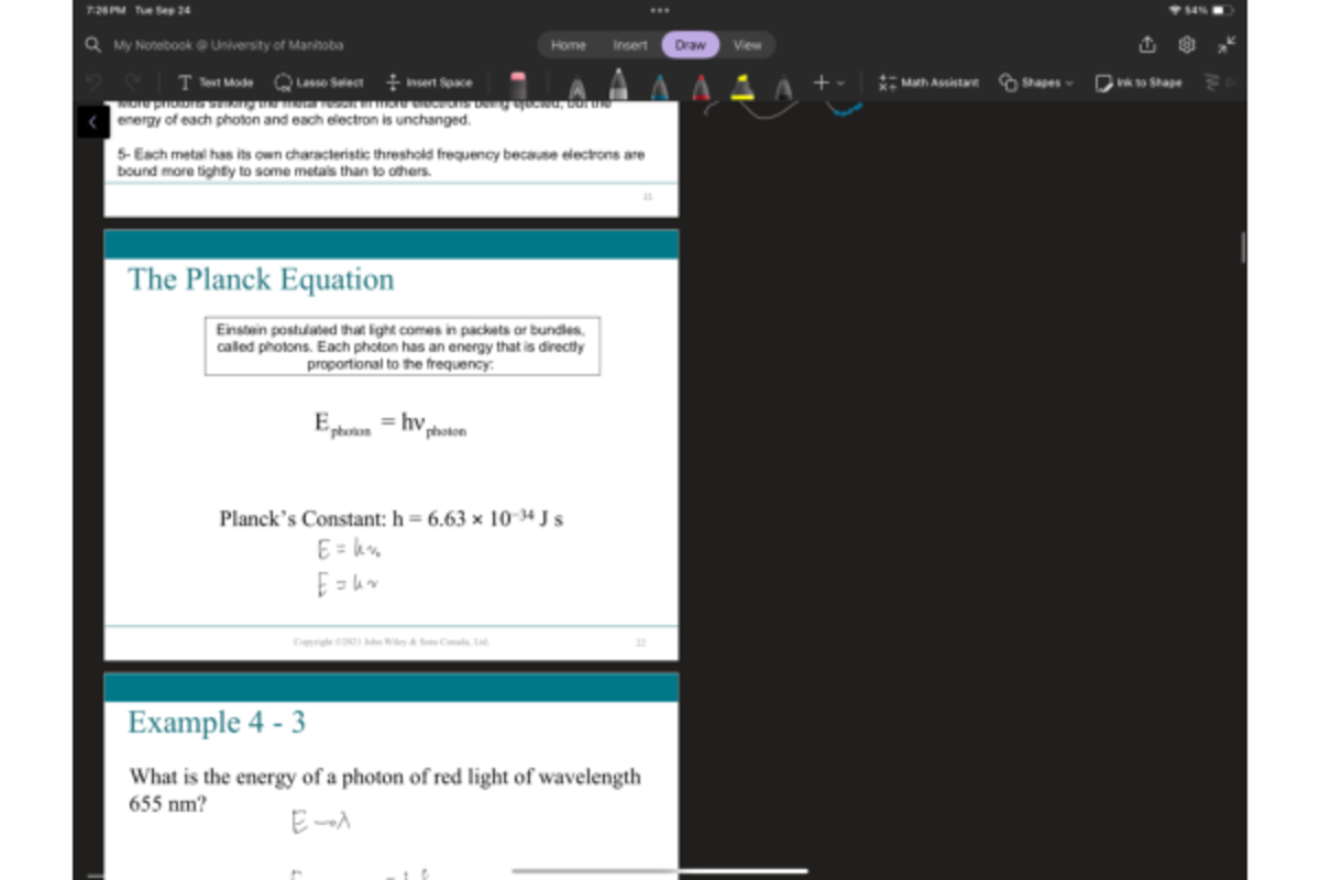 Chapter 4 Lecture Notes - 7:26 PM Tue Sep 24 My Notebook University of ...
