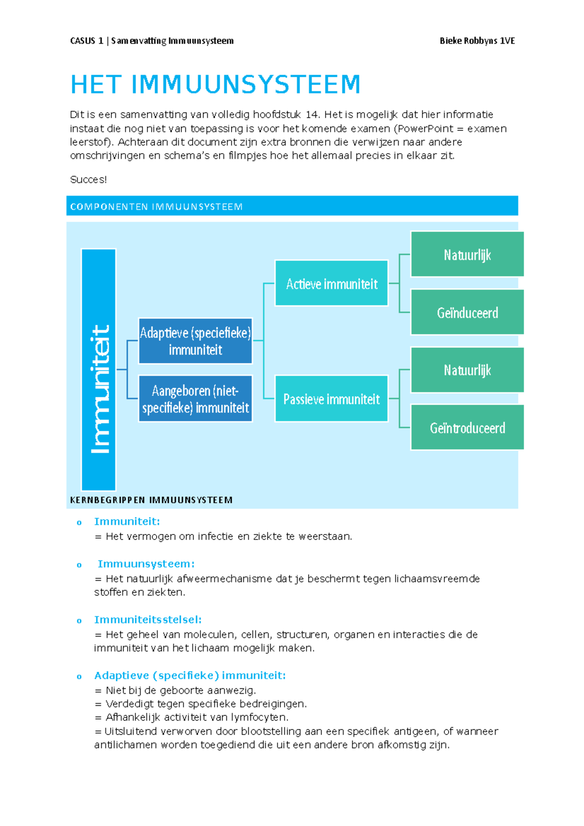 Het Immuunsysteem En Lymfestelsel - HET IMMUUNSYSTEEM Dit Is Een ...