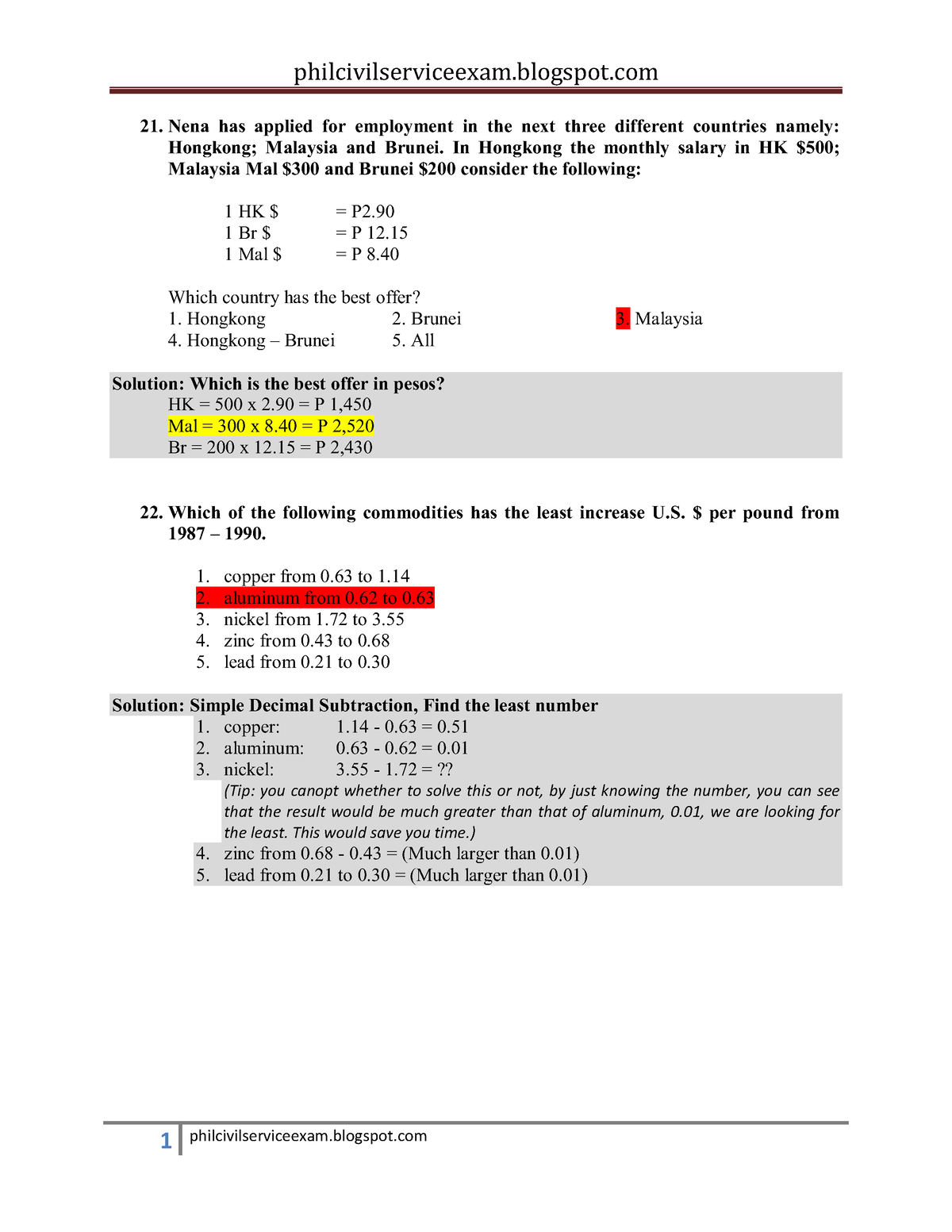 Answer 3 - Civil Service Reviewer - I2 ĒĄąĈ ąĘąĈĕāĔĘą āāĠ ĉF ĈđăĕĒđĖF ...