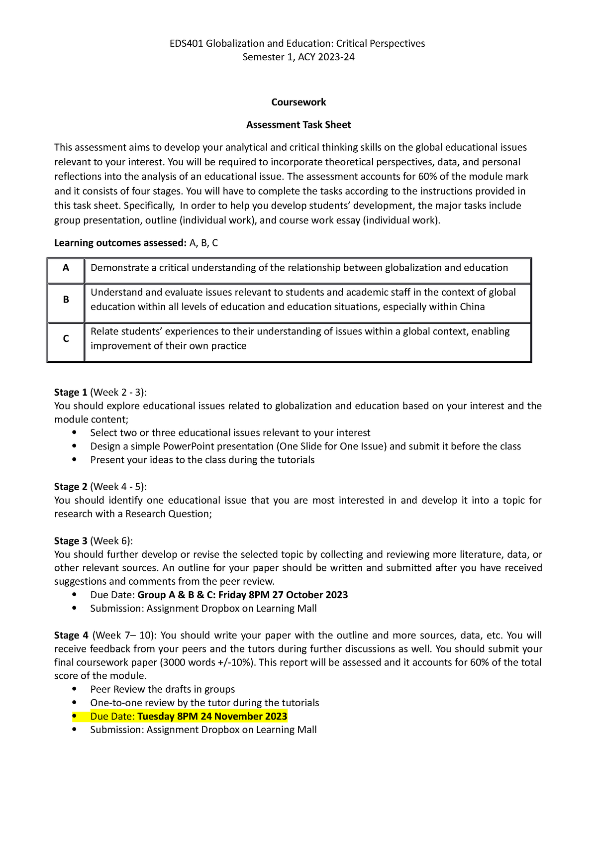 EDS401 Coursework Tasksheet ACY2023 2024 EDS401 Globalization And   Thumb 1200 1698 