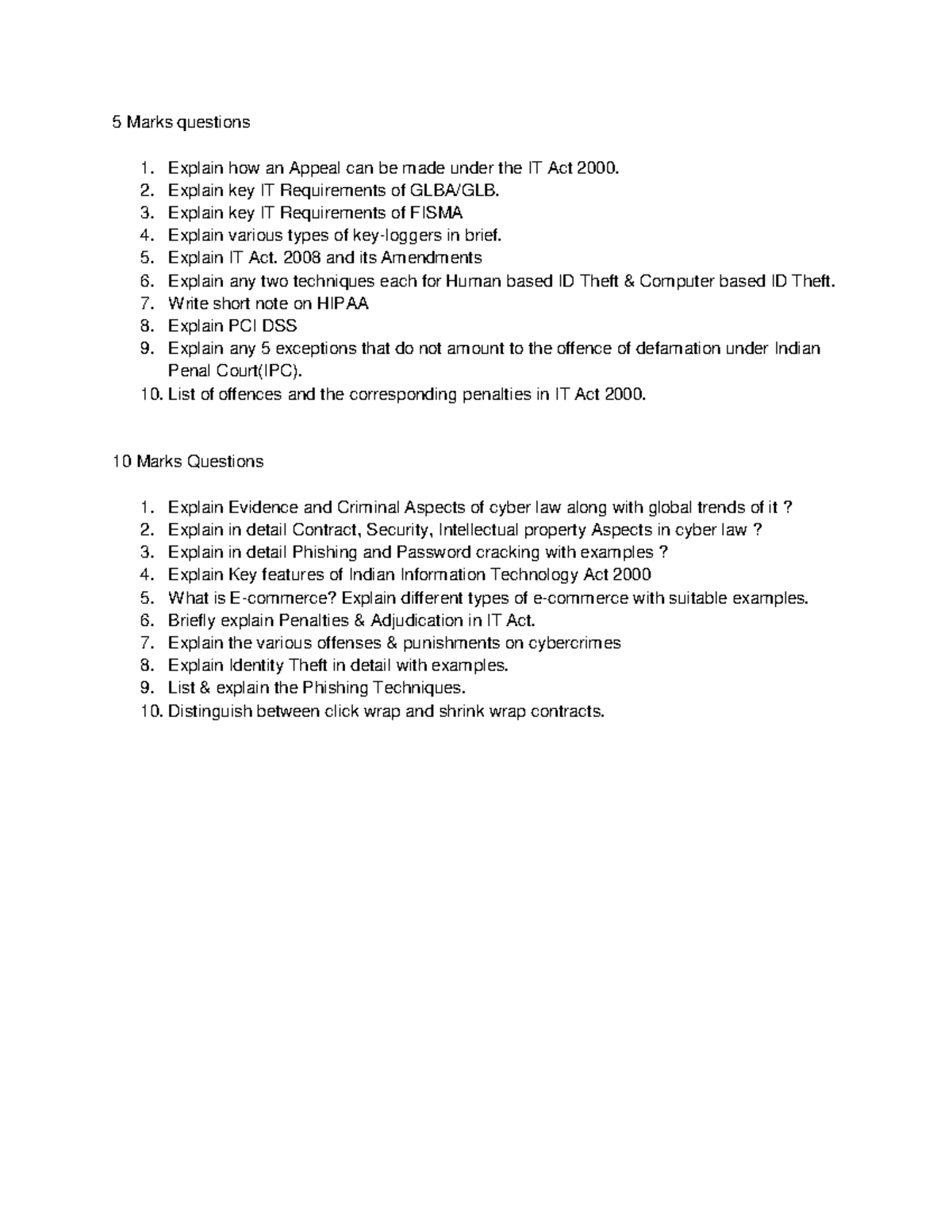 CSL ut2 Question Bank test 5 Marks questions Explain how an Appeal