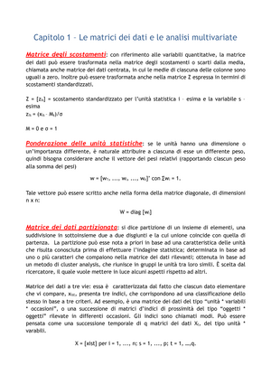 Analisi Dei Dati E Data Mining Per Le Decisioni Aziendali Sergio Zani Andrea Cerioli Studocu