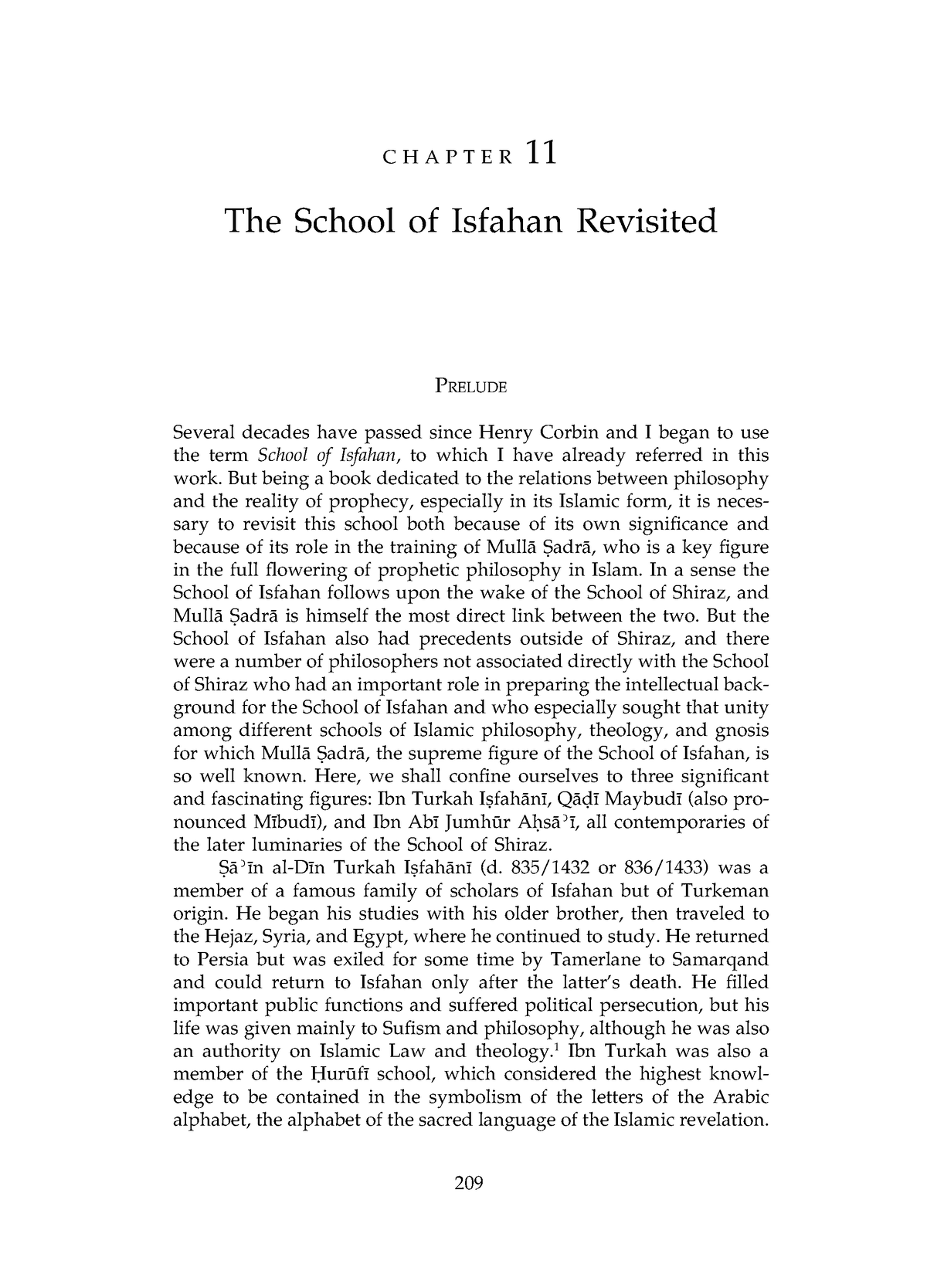 History of Islamic Philosophy-74 - 209 C H A P T E R 11 The School of ...