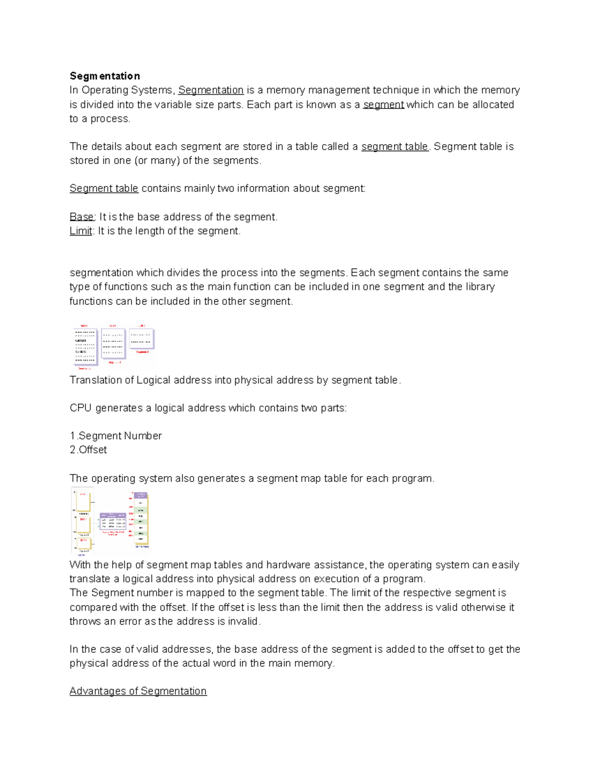 Segmentation and paging1 Segmentation In Operating Systems