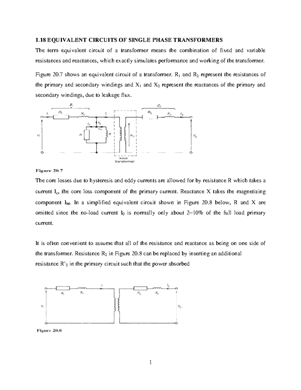 AC Machines Chapter 1 PART2 March 120834 - 1 EQUIVALENT CIRCUITS OF ...