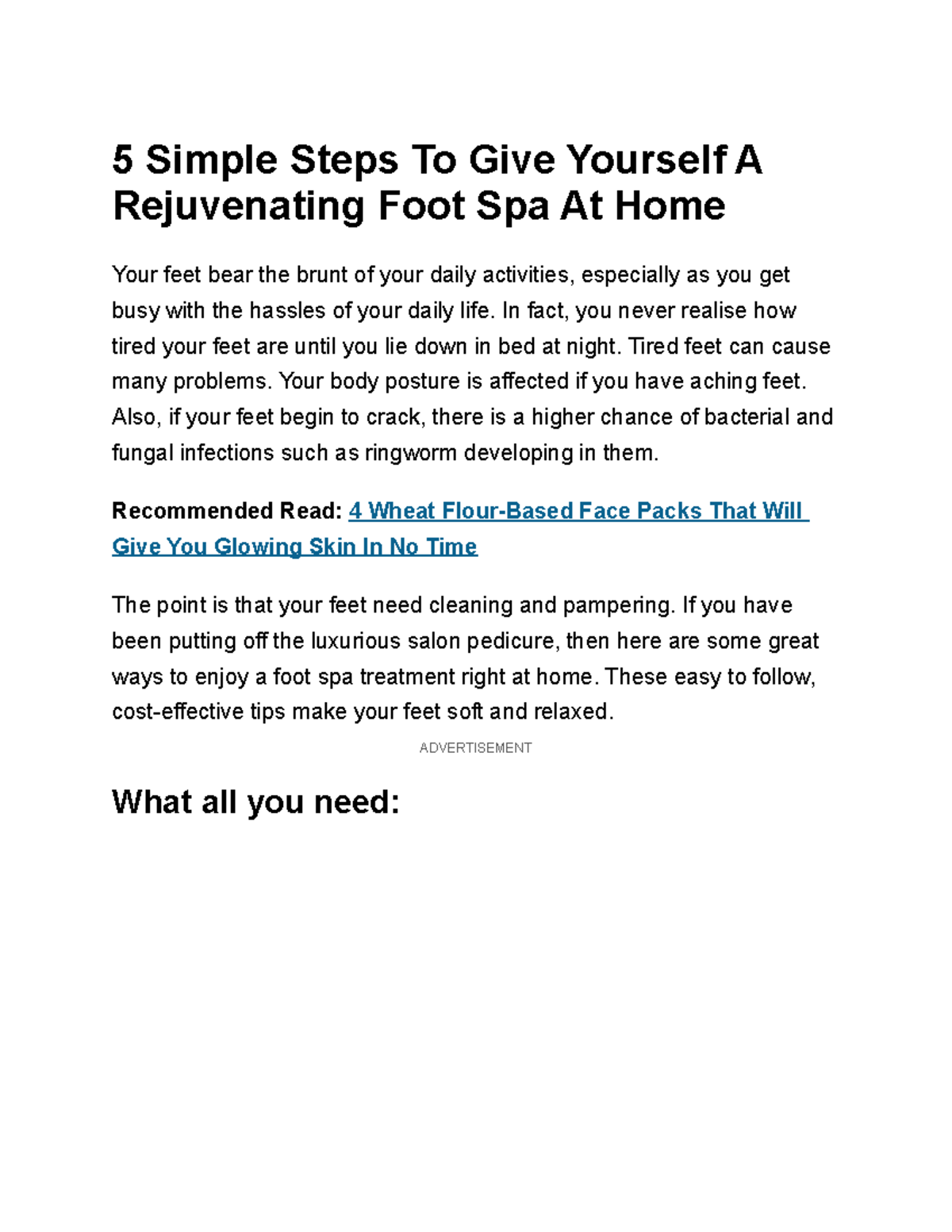 5 Steps foot spa at home yea 5 Simple Steps To Give Yourself A