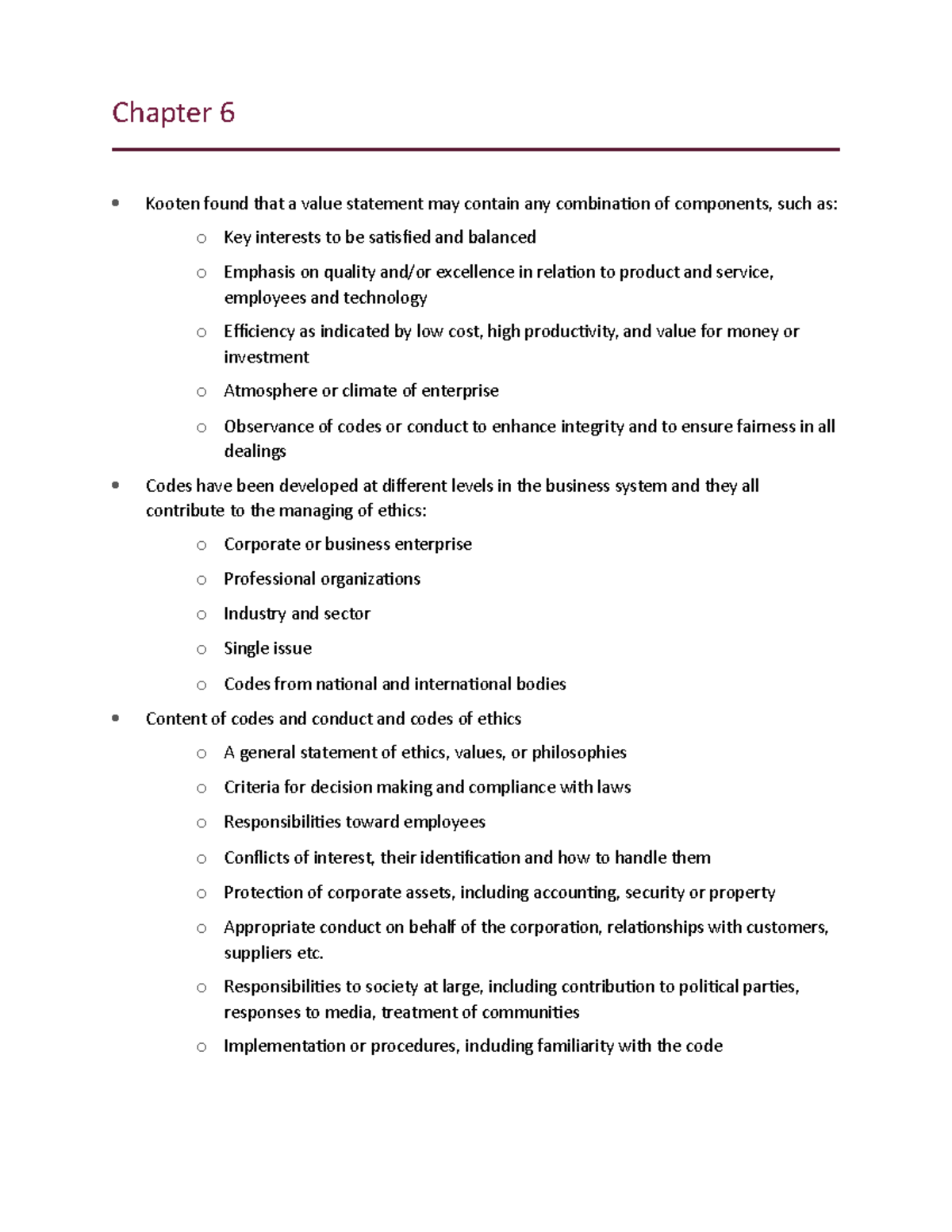 Chapter-6 - Lecture notes 6 - Chapter 6 Kooten found that a value ...