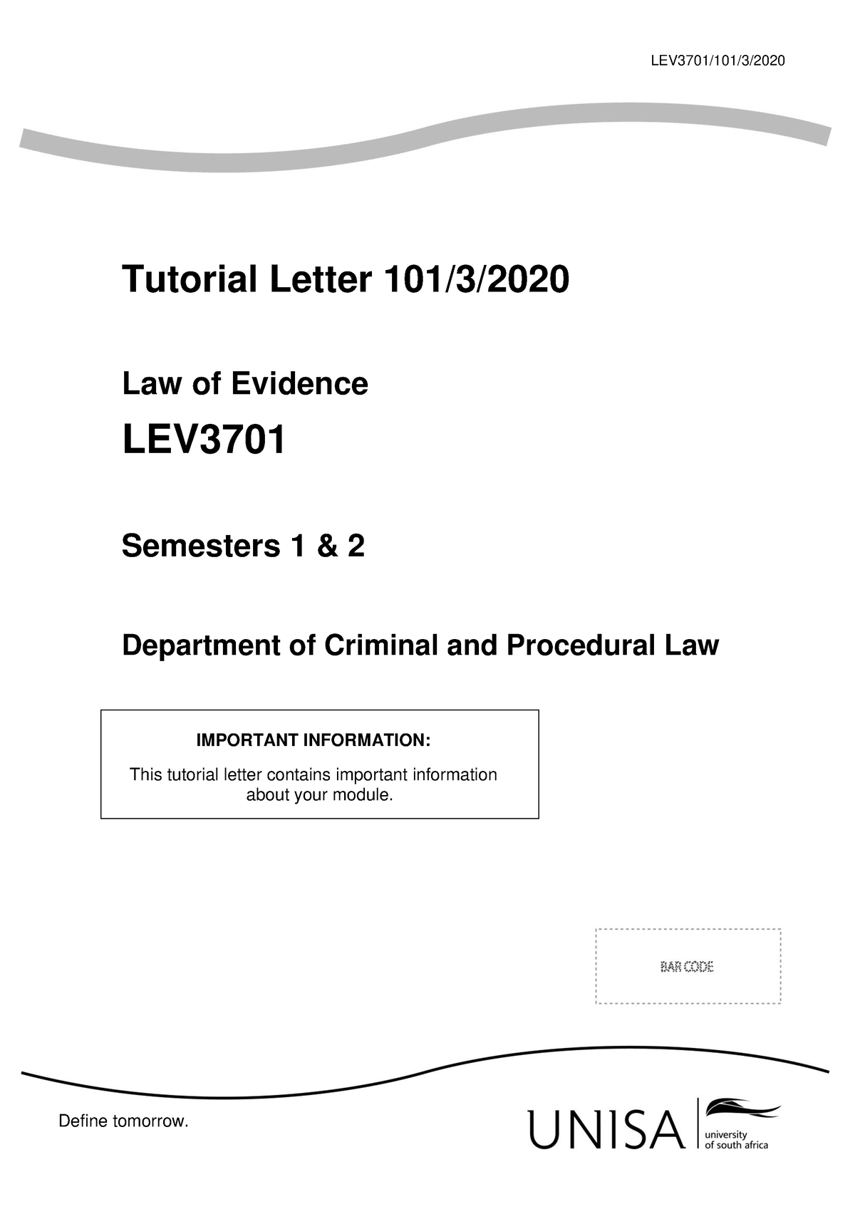 lev-tut101-law-of-evidence-tutorial-lev3701-101-3-tutorial-letter-101-3-law-of-evidence