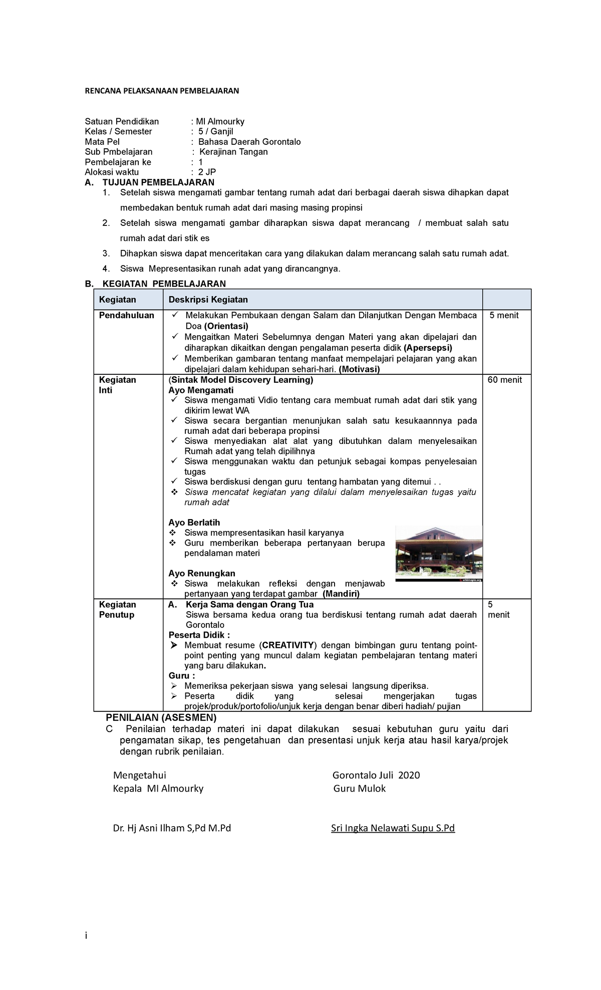 RPP Kelas 5 - SSSS - RENCANA PELAKSANAAN PEMBELAJARAN Satuan Pendidikan ...