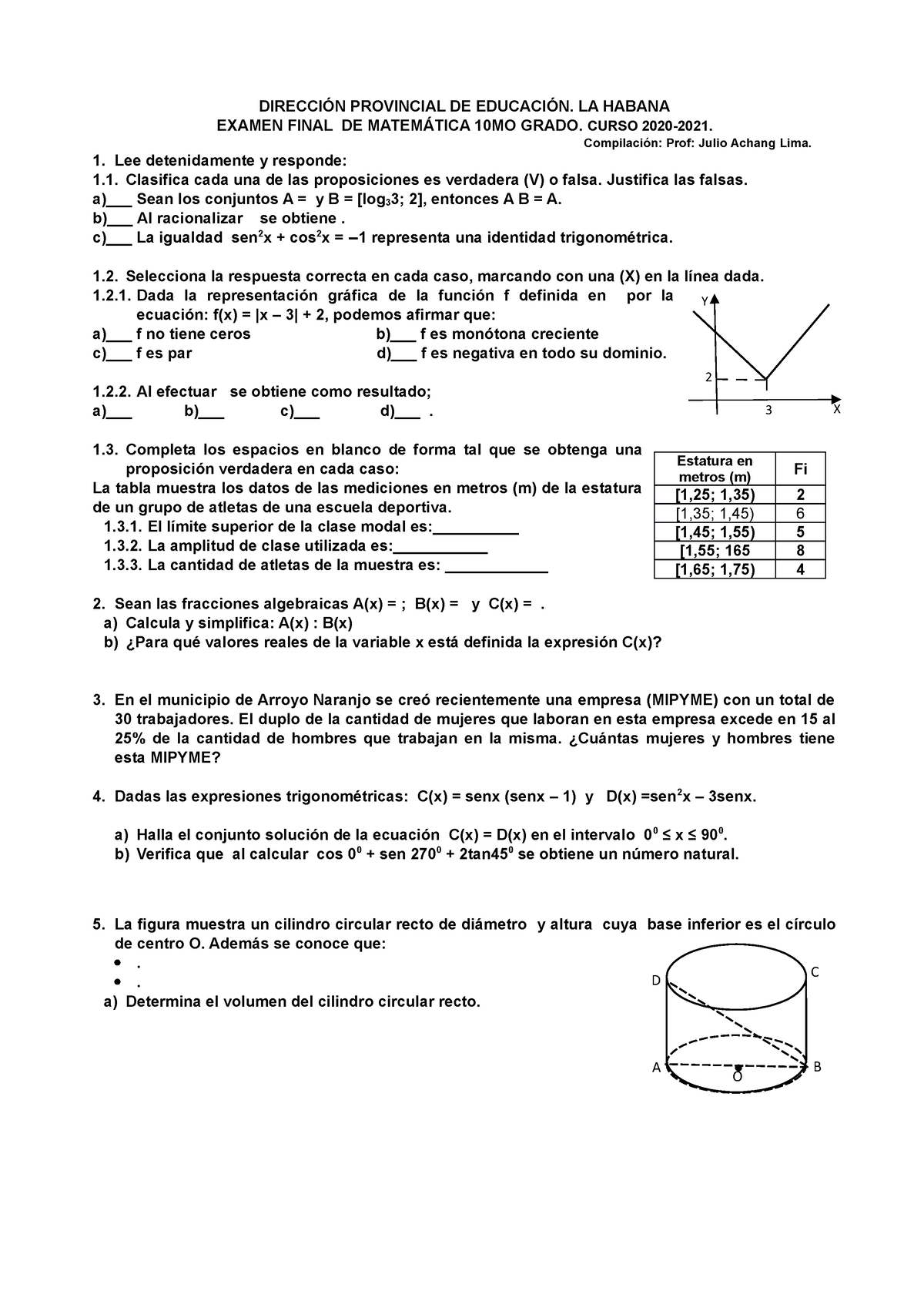 Pruebas MAT 10MO 2021 - PF De 10 - DIRECCIÓN PROVINCIAL DE EDUCACIÓN ...