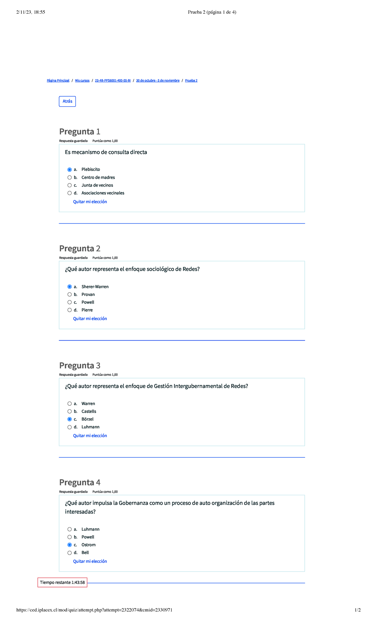 Prueba 2 - Ced.iplacex/mod/quiz/attempt.php?attempt=2322074&cmid ...